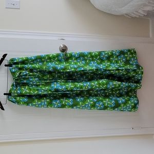 Women's Vintage Palazzo Pants w/ An Open Skirt Overlay- XS